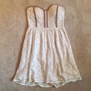 Lightly worn Pins and Needles strapless lace dress
